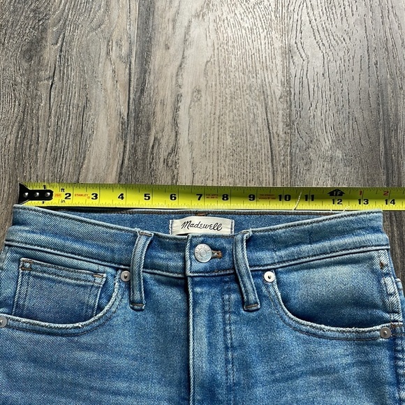 Madewell Women’s 10” High Rise Skinny Jeans with Raw Hem, size 26 - Picture 5 of 11